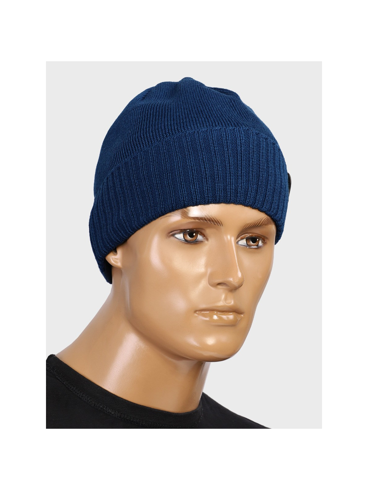 AGBO CZAPKA ZIMOWA Z WEŁNY MERYNOSA Merino HOGAN NIEBIESKA
