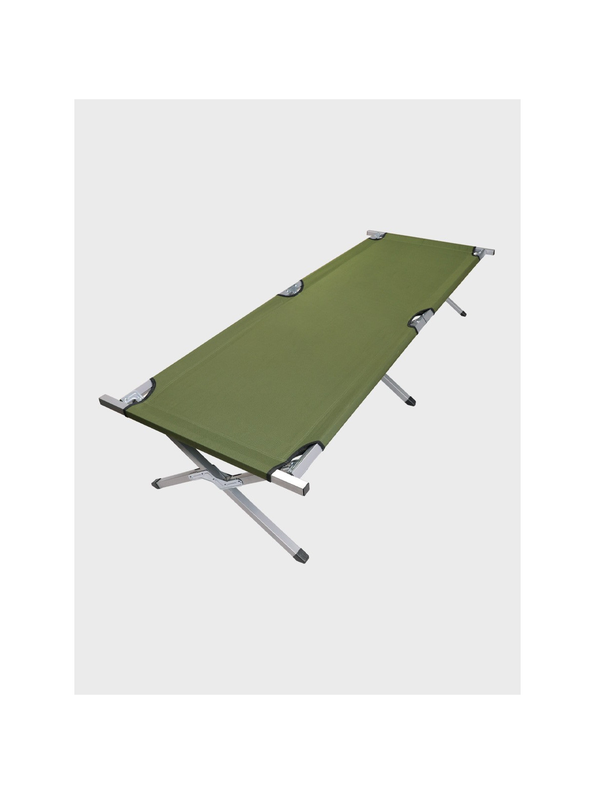 MFH Łóżko składane turystyczne polowe stalowe 190x60 zm 200 kg oliwkowe