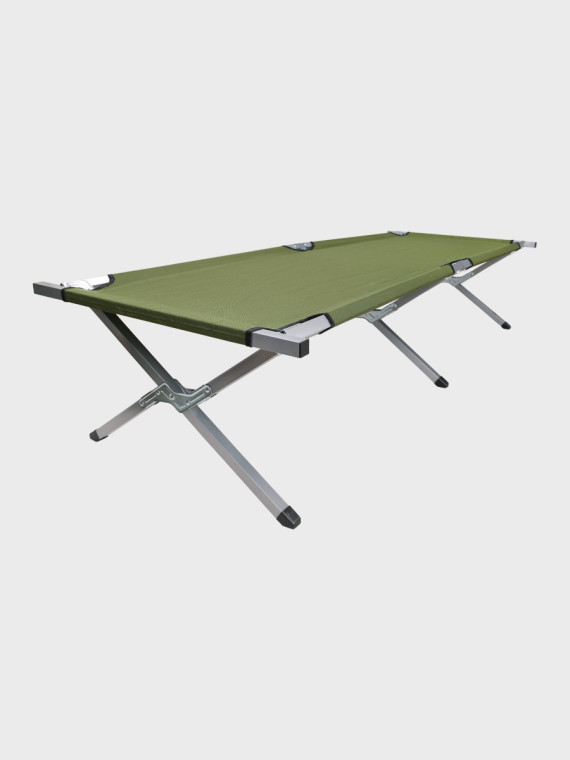 MFH Łóżko składane turystyczne polowe stalowe 190x60 zm 200 kg oliwkowe