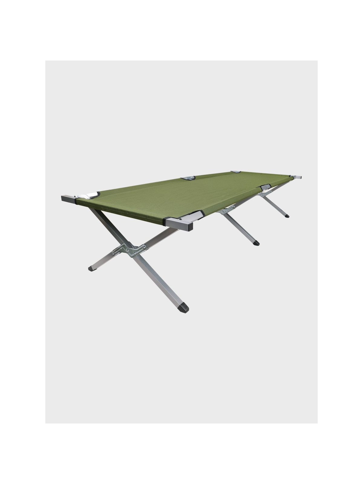 MFH Łóżko składane turystyczne polowe stalowe 190x60 zm 200 kg oliwkowe