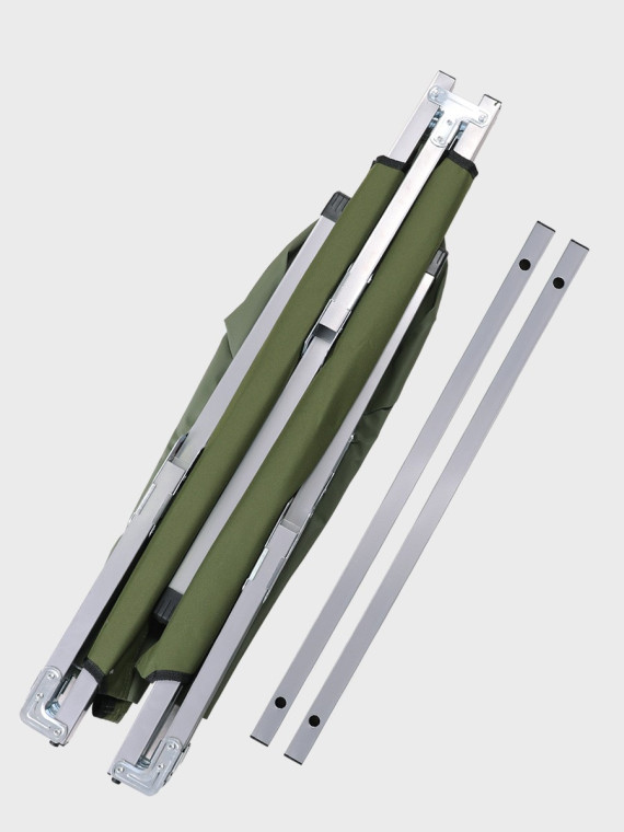 MFH Łóżko składane turystyczne polowe stalowe 190x60 zm 200 kg oliwkowe