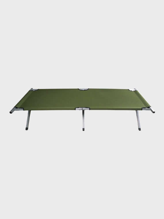 MFH Łóżko składane turystyczne polowe stalowe 190x60 zm 200 kg oliwkowe