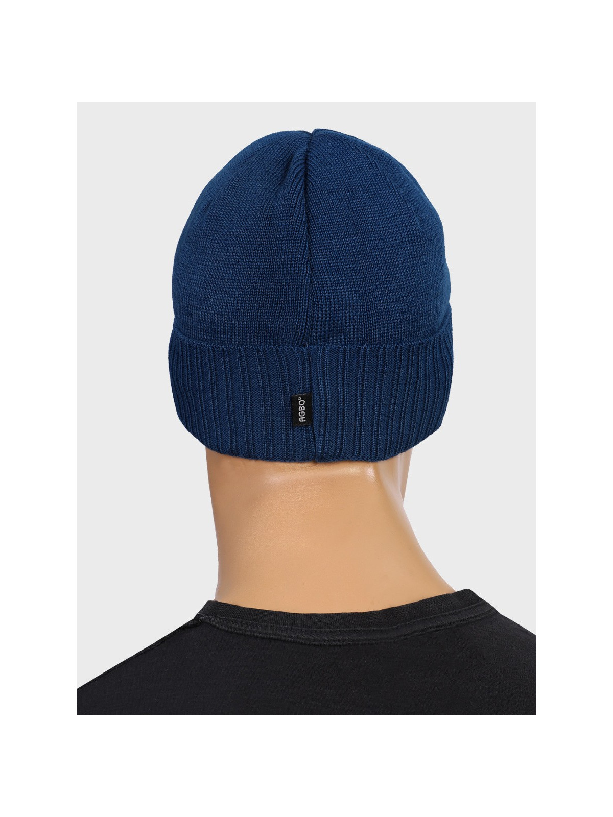 AGBO CZAPKA ZIMOWA Z WEŁNY MERYNOSA Merino HOGAN NIEBIESKA