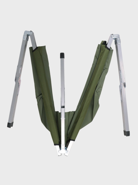 MFH Łóżko składane turystyczne polowe stalowe 190x60 zm 200 kg oliwkowe