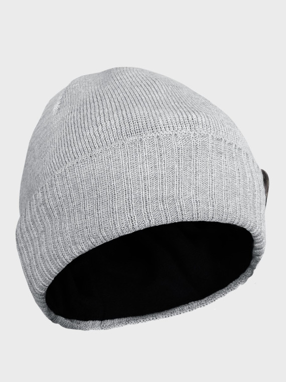 AGBO CZAPKA ZIMOWA Z WEŁNY MERYNOSA Merino HOGAN JASNOSZARA