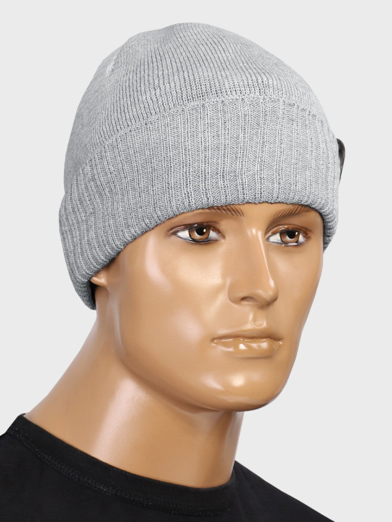 AGBO CZAPKA ZIMOWA Z WEŁNY MERYNOSA Merino HOGAN JASNOSZARA