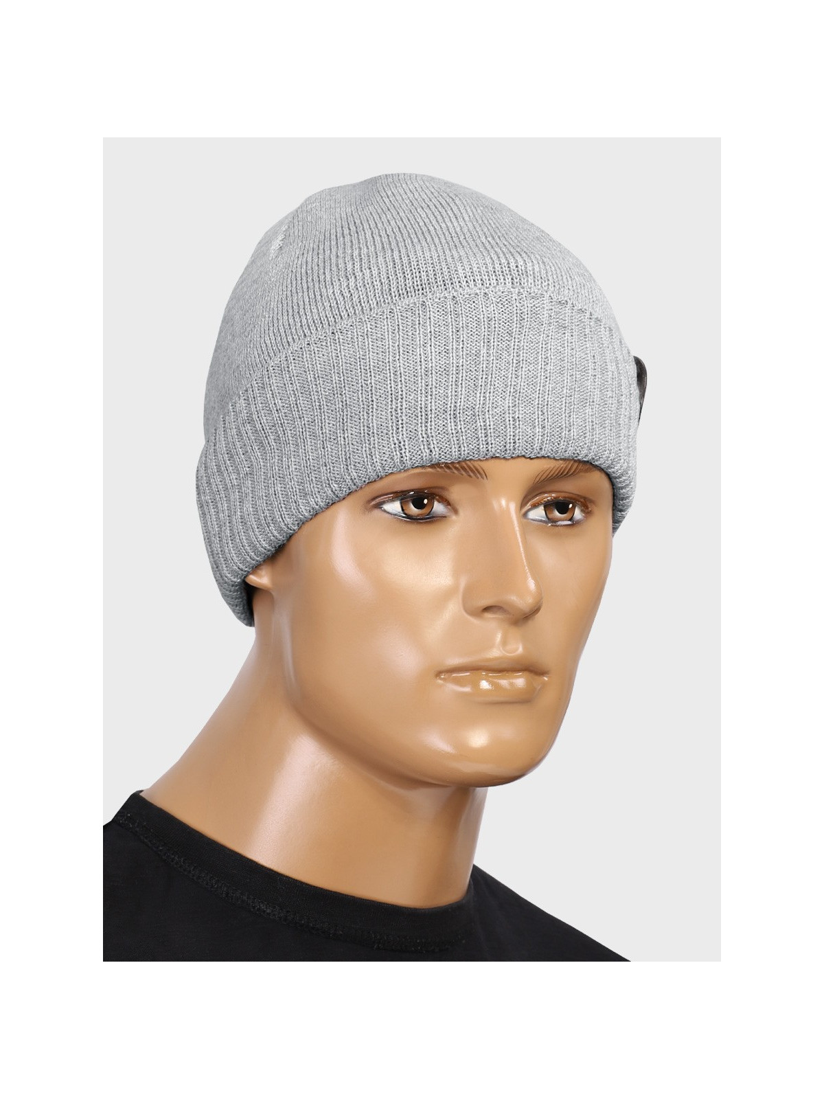 AGBO CZAPKA ZIMOWA Z WEŁNY MERYNOSA Merino HOGAN JASNOSZARA