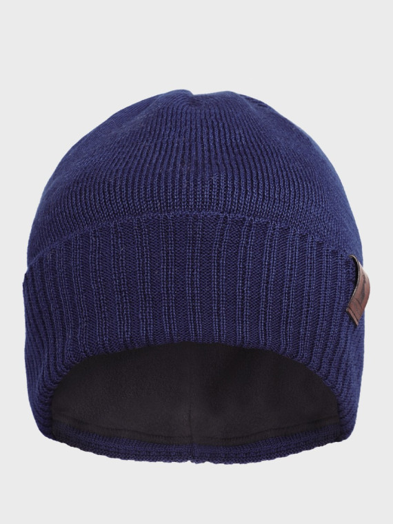 AGBO CZAPKA ZIMOWA Z WEŁNY MERYNOSA Merino HOGAN GRANATOWA