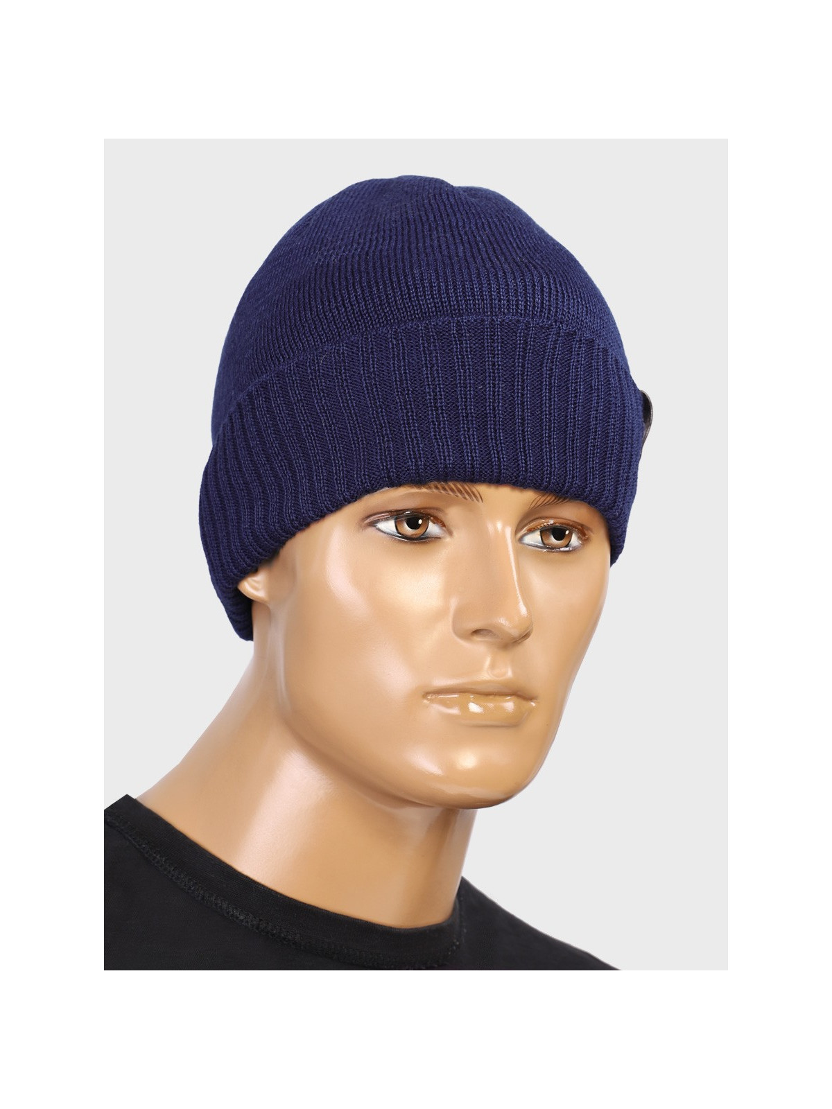 AGBO CZAPKA ZIMOWA Z WEŁNY MERYNOSA Merino HOGAN GRANATOWA