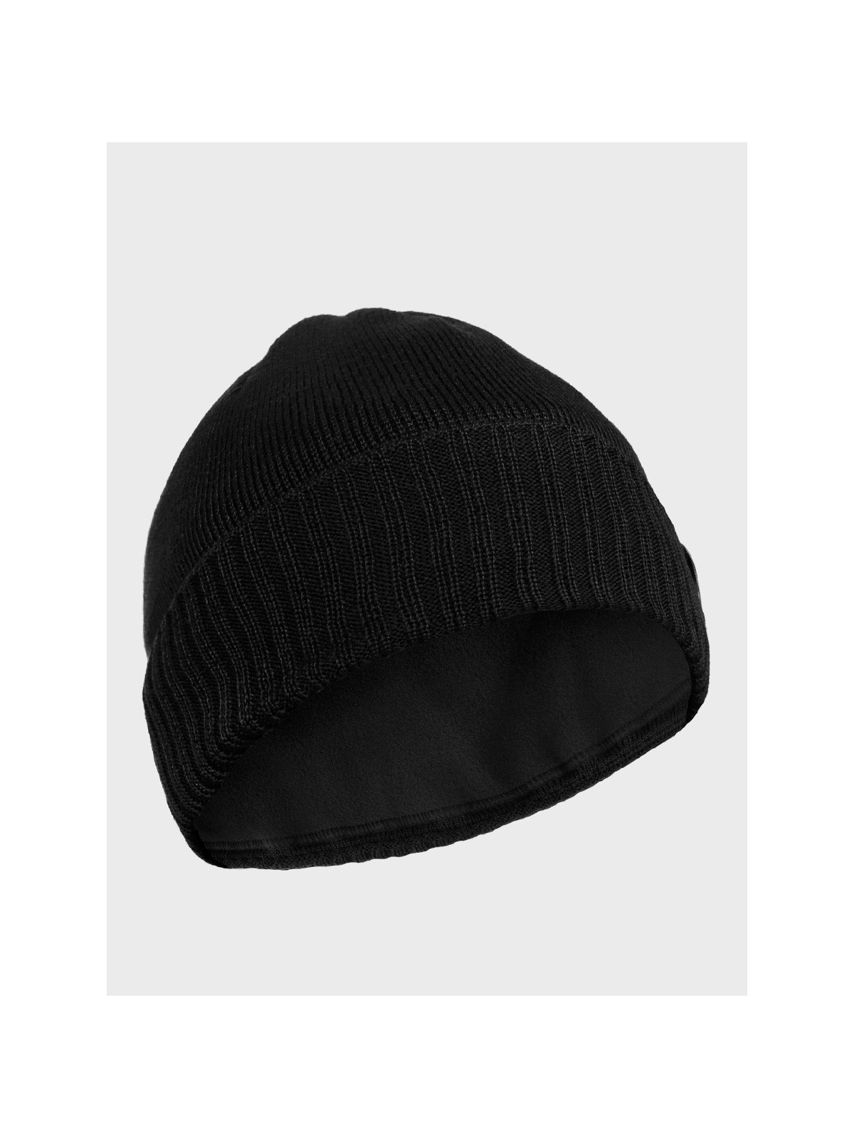 AGBO CZAPKA ZIMOWA Z WEŁNY MERYNOSA Merino HOGAN CZARNA