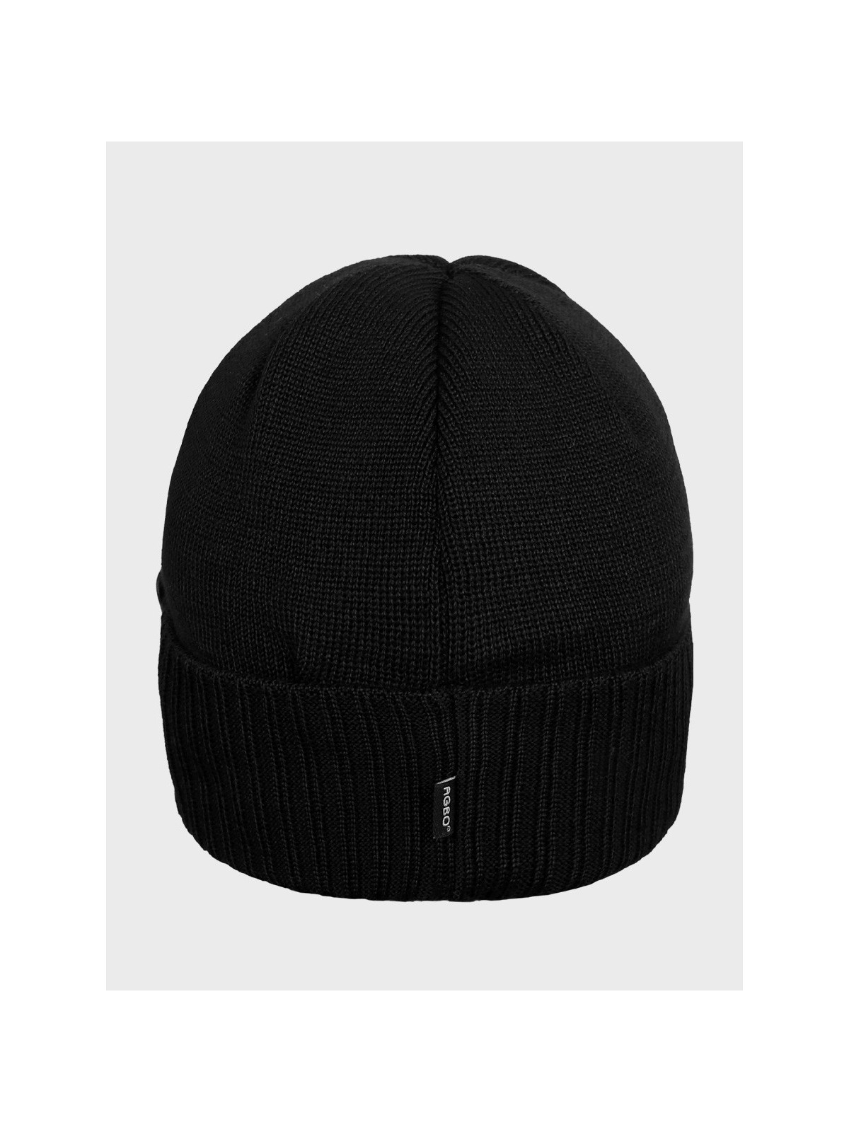 AGBO CZAPKA ZIMOWA Z WEŁNY MERYNOSA Merino HOGAN CZARNA