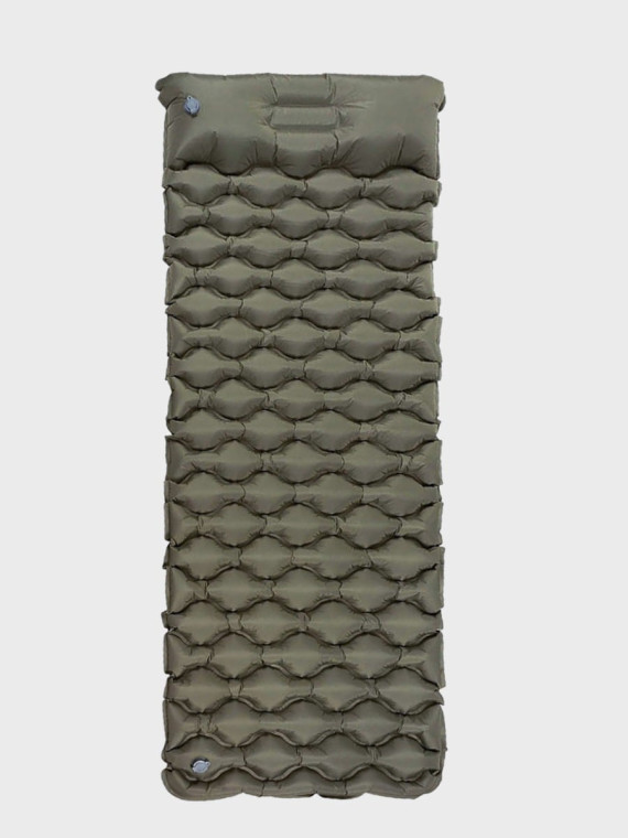 MFH Materac jednoosobowy dmuchany 190x68 cm Oliwkowy