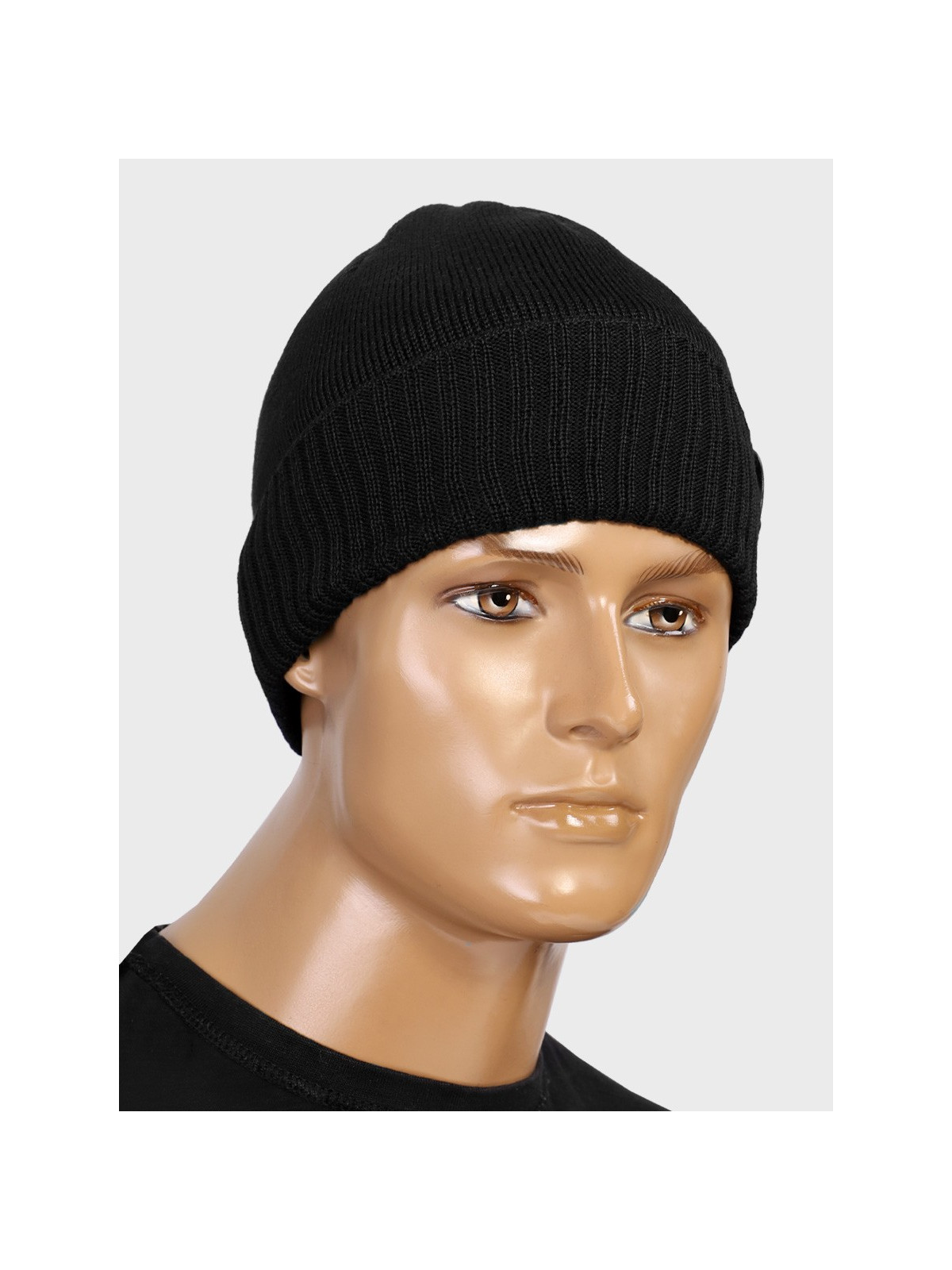AGBO CZAPKA ZIMOWA Z WEŁNY MERYNOSA Merino HOGAN CZARNA