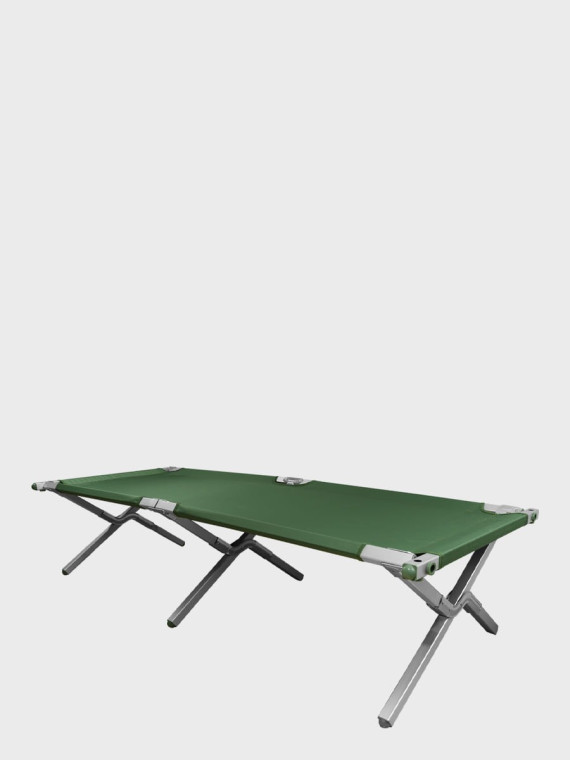 MFH ŁÓŻKO POLOWE TURYSTYCZNE SKŁADANE KANADYJKA OBCIĄŻENIE DO 160 kg 197x69 cm OLIWKOWE