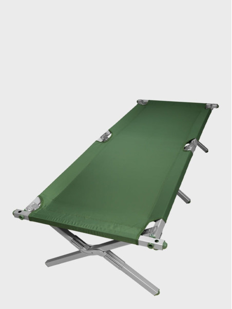 MFH ŁÓŻKO POLOWE TURYSTYCZNE SKŁADANE KANADYJKA OBCIĄŻENIE DO 160 kg 197x69 cm OLIWKOWE