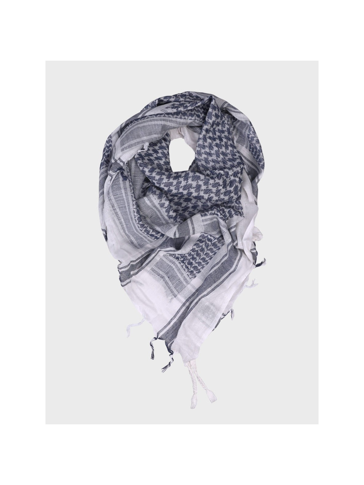 MFH Chusta Scarf Shemagh 110X110 cm niebiesko-biała