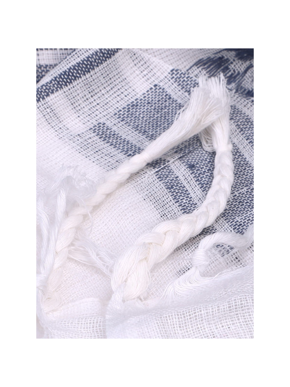 MFH Chusta Scarf Shemagh 110X110 cm niebiesko-biała
