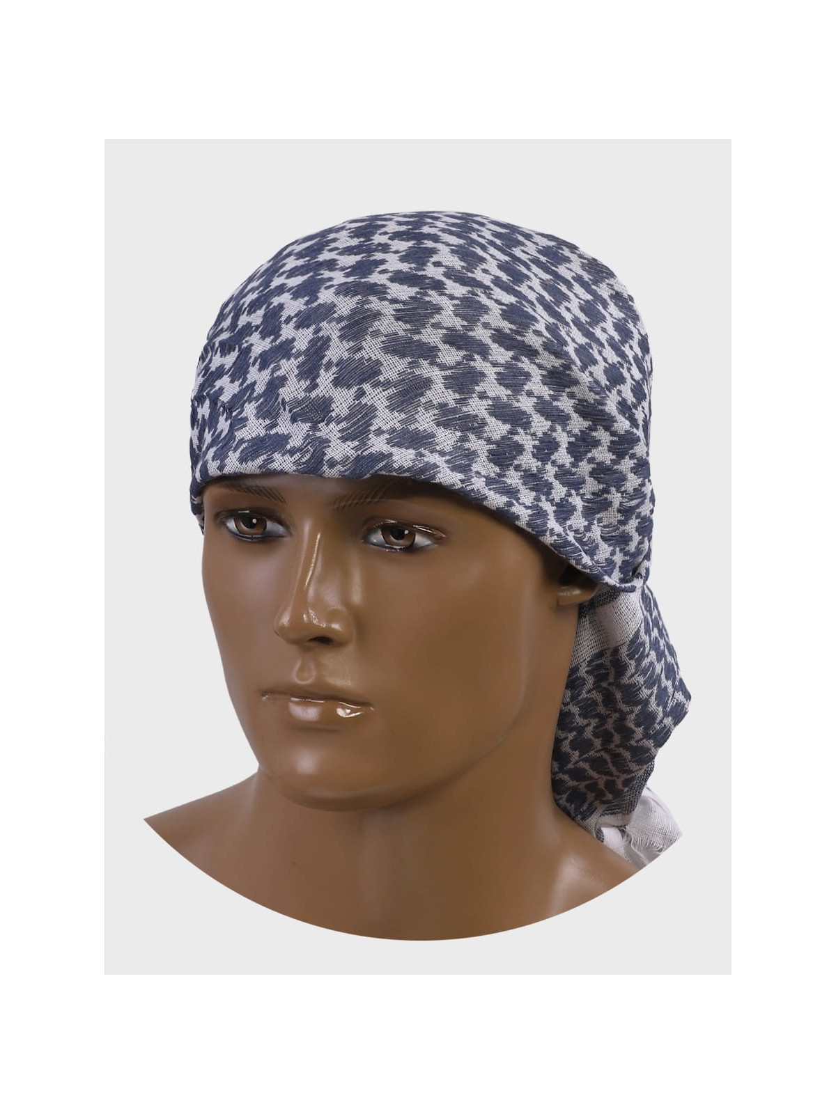 MFH Chusta Scarf Shemagh 110X110 cm niebiesko-biała