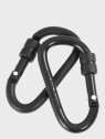 MFH KARABIŃCZYKI ALUMINIOWE 2 SZT. SCREW LOCK 60 MM Czarne