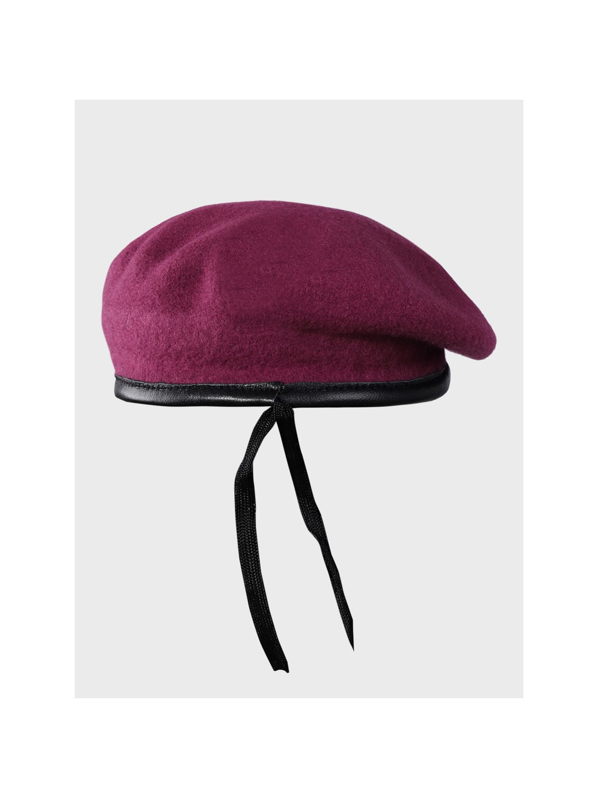MFH Beret wojskowy wełniany tłoczony Commando bordowy 55