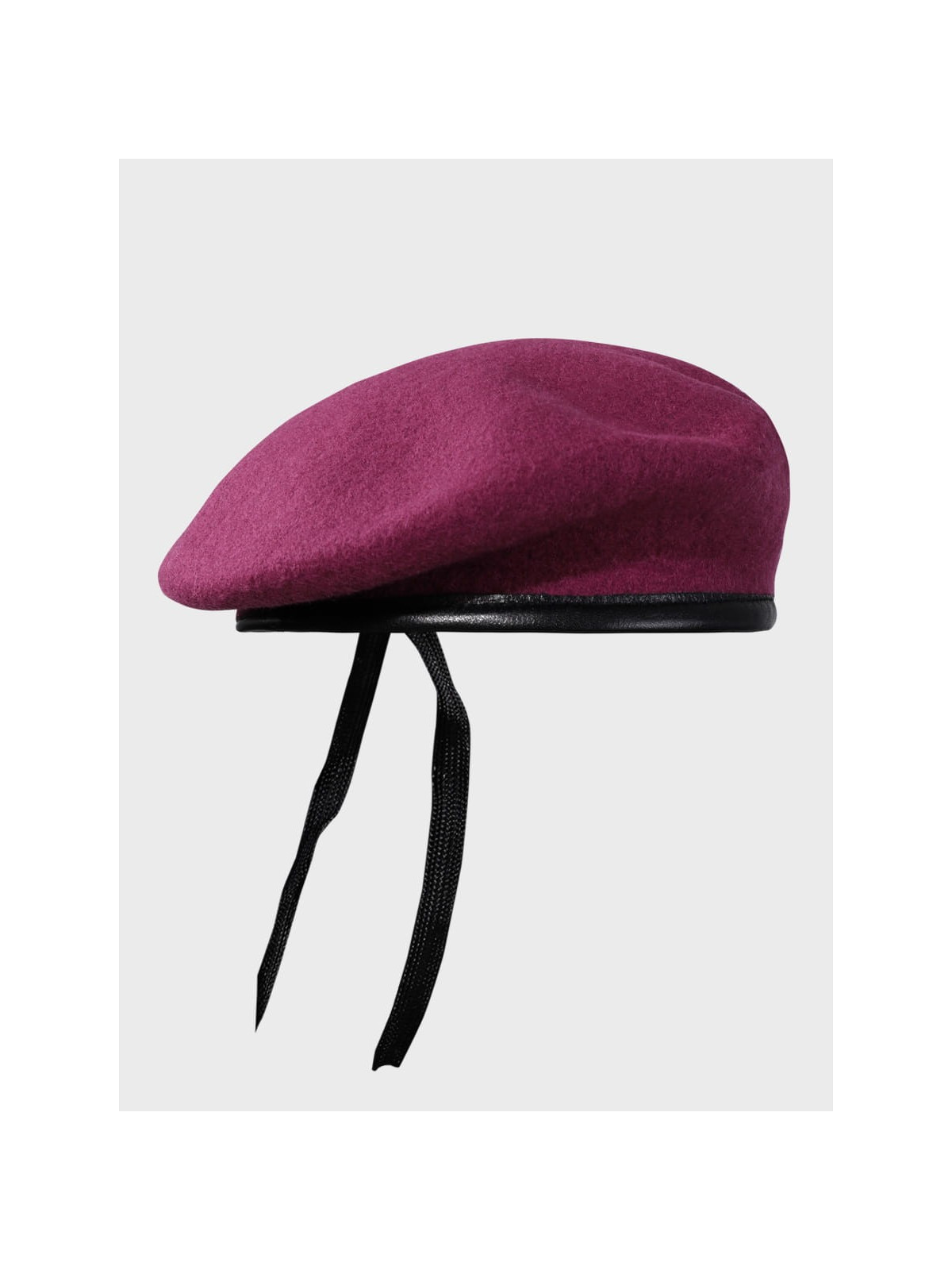 MFH Beret wojskowy wełniany tłoczony Commando bordowy 55