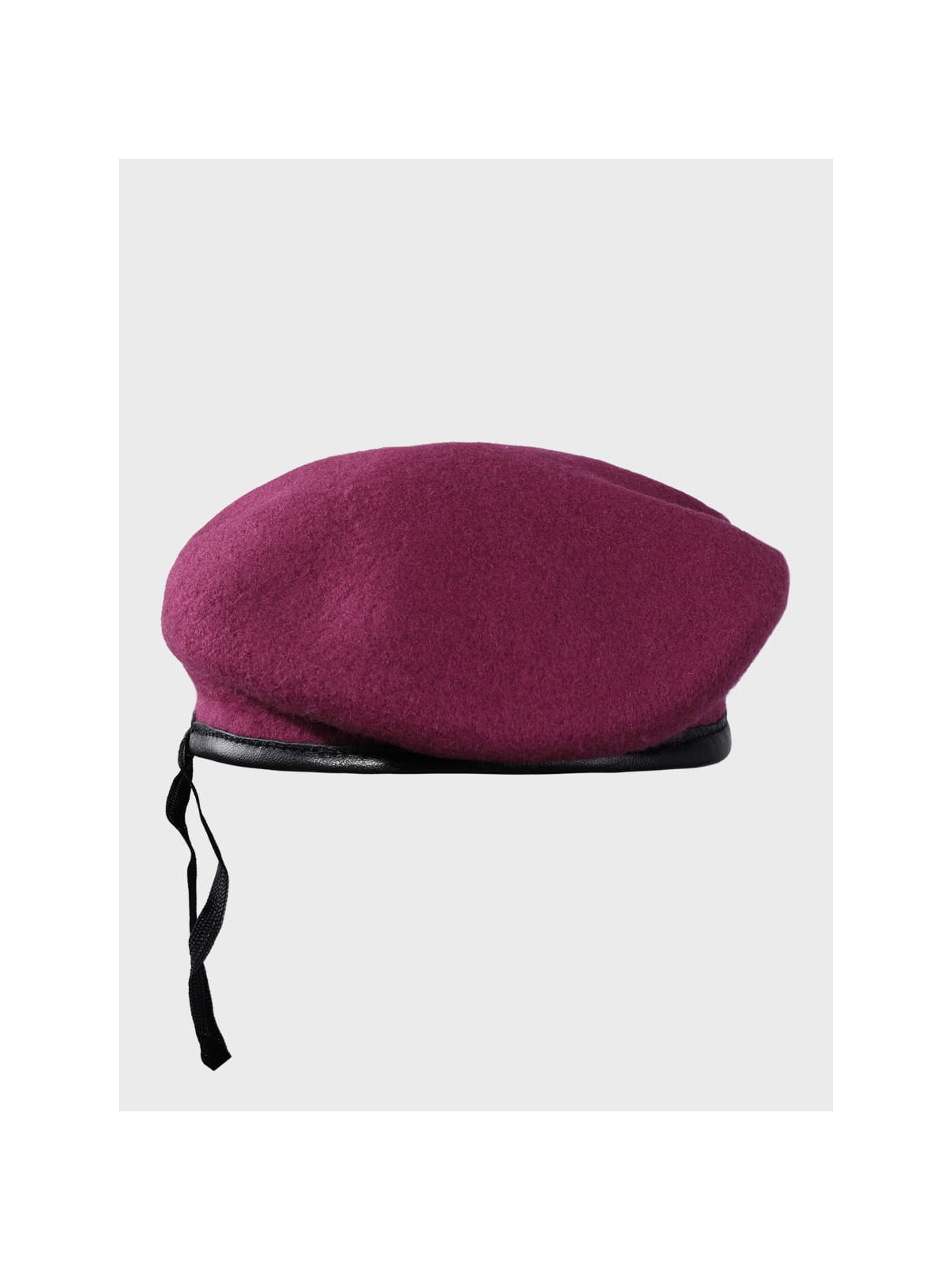 MFH Beret wojskowy wełniany tłoczony Commando bordowy 55
