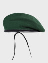 MFH Beret wojskowy wełniany tłoczony Commando zielony 55