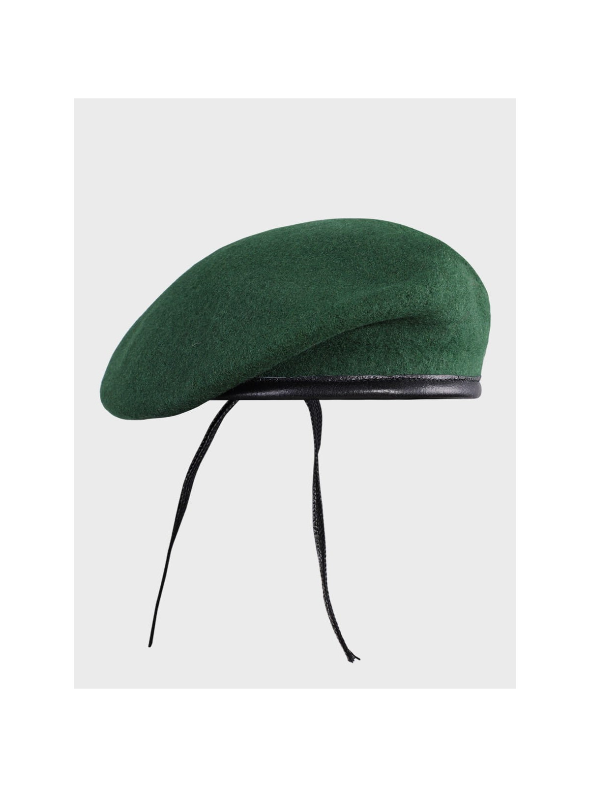 MFH Beret wojskowy wełniany tłoczony Commando zielony 55