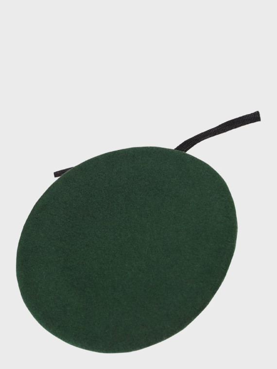MFH Beret wojskowy wełniany tłoczony Commando zielony 55