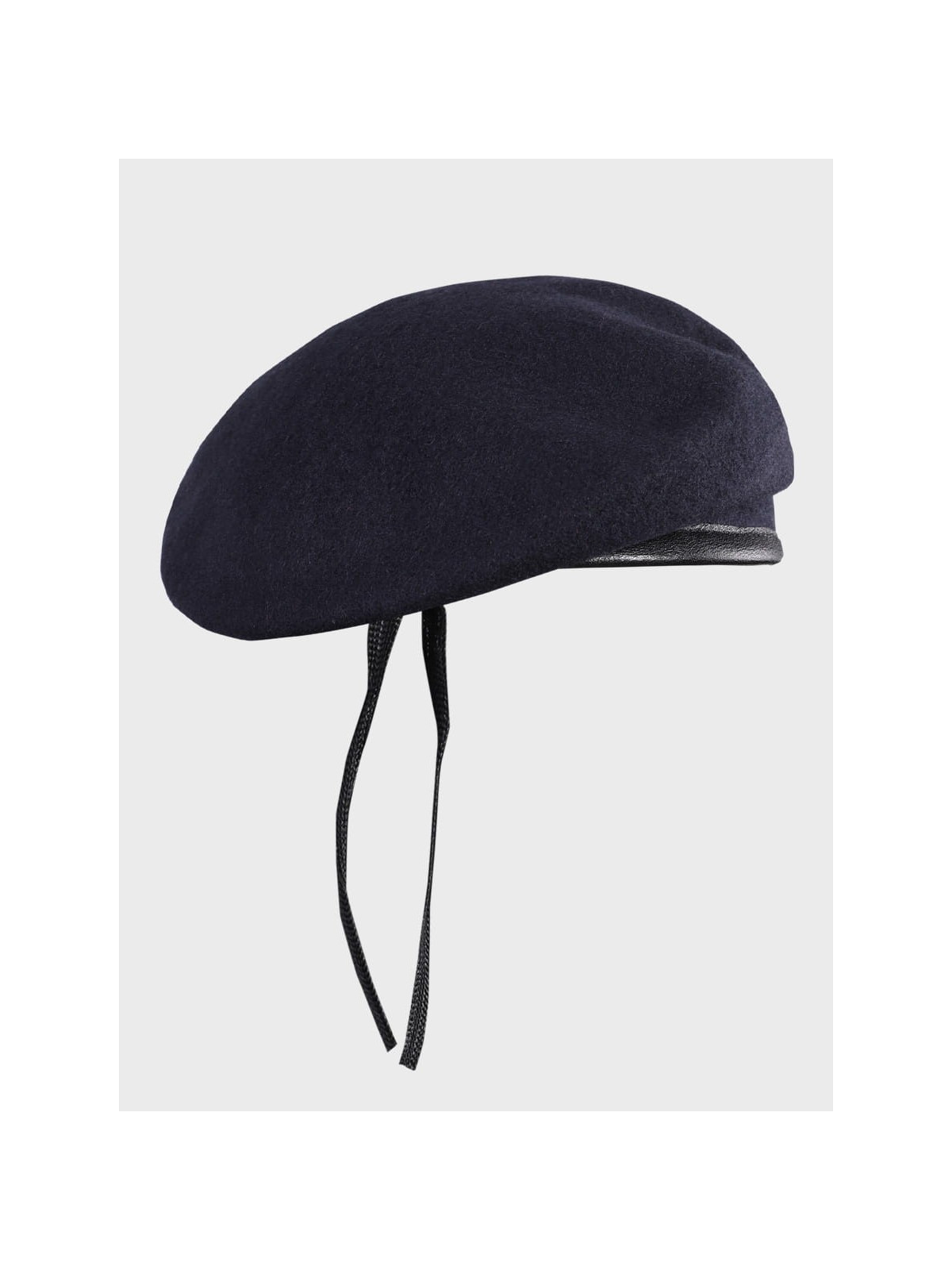 MFH Beret wojskowy wełniany tłoczony Commando granatowy 55