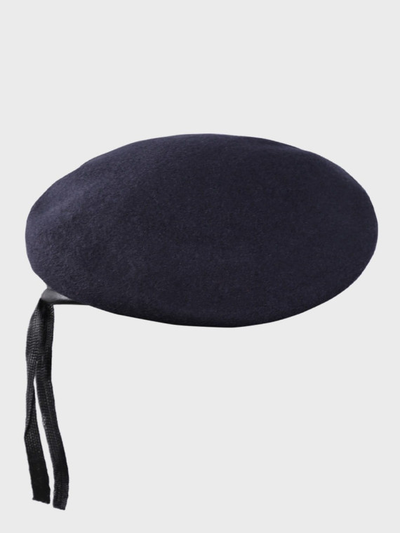 MFH Beret wojskowy wełniany tłoczony Commando granatowy 55