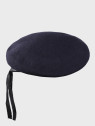 MFH Beret wojskowy wełniany tłoczony Commando granatowy 55