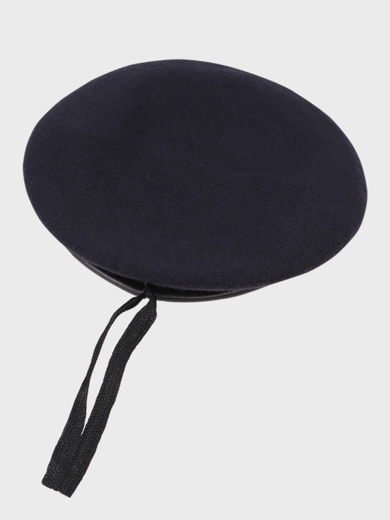 MFH Beret wojskowy wełniany tłoczony Commando granatowy 55