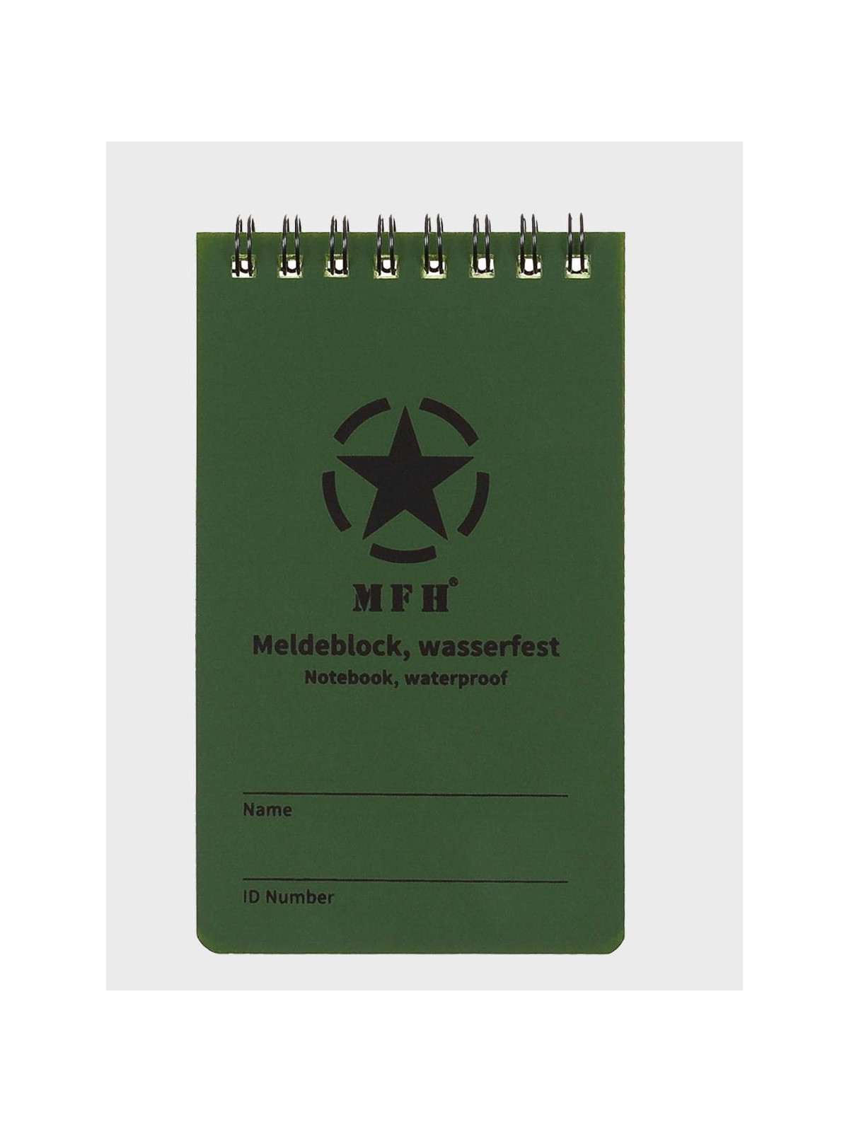 MFH NOTATNIK WODOODPORNY BLOK MELDUNKOWY 7,5 CM X 13 CM