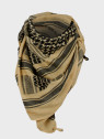 MFH Chusta Scarf Shemagh 110X110 cm Czarno/Piaskowa
