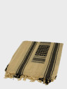 MFH Chusta Scarf Shemagh 110X110 cm Czarno/Piaskowa