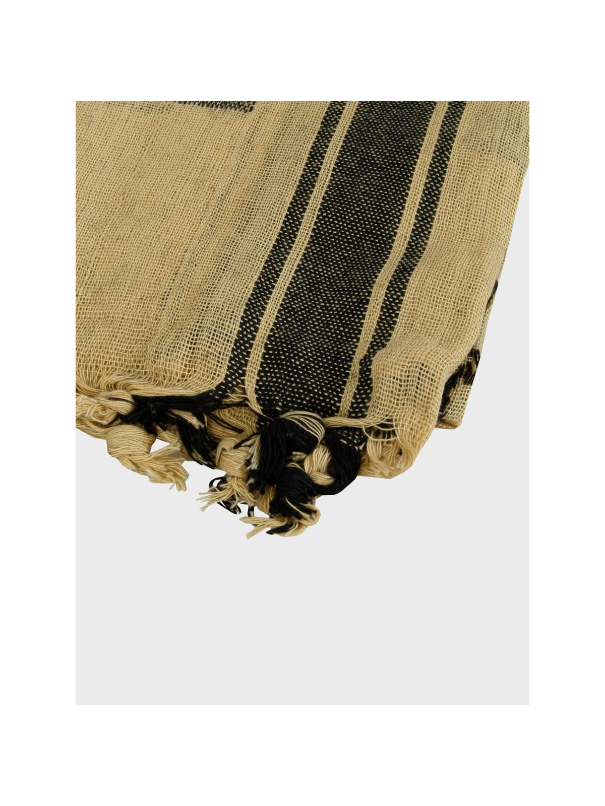 MFH Chusta Scarf Shemagh 110X110 cm Czarno/Piaskowa
