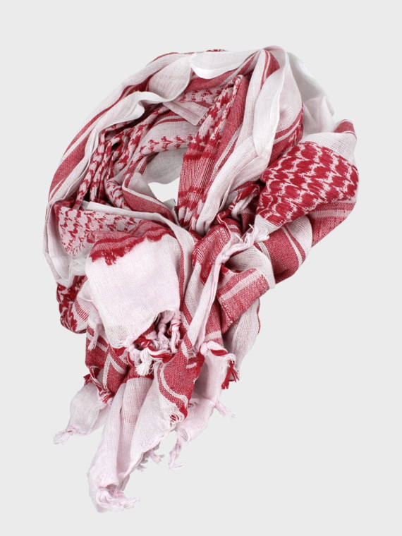 MFH Chusta Scarf Shemagh 110X110 cm Czerwono/Biała