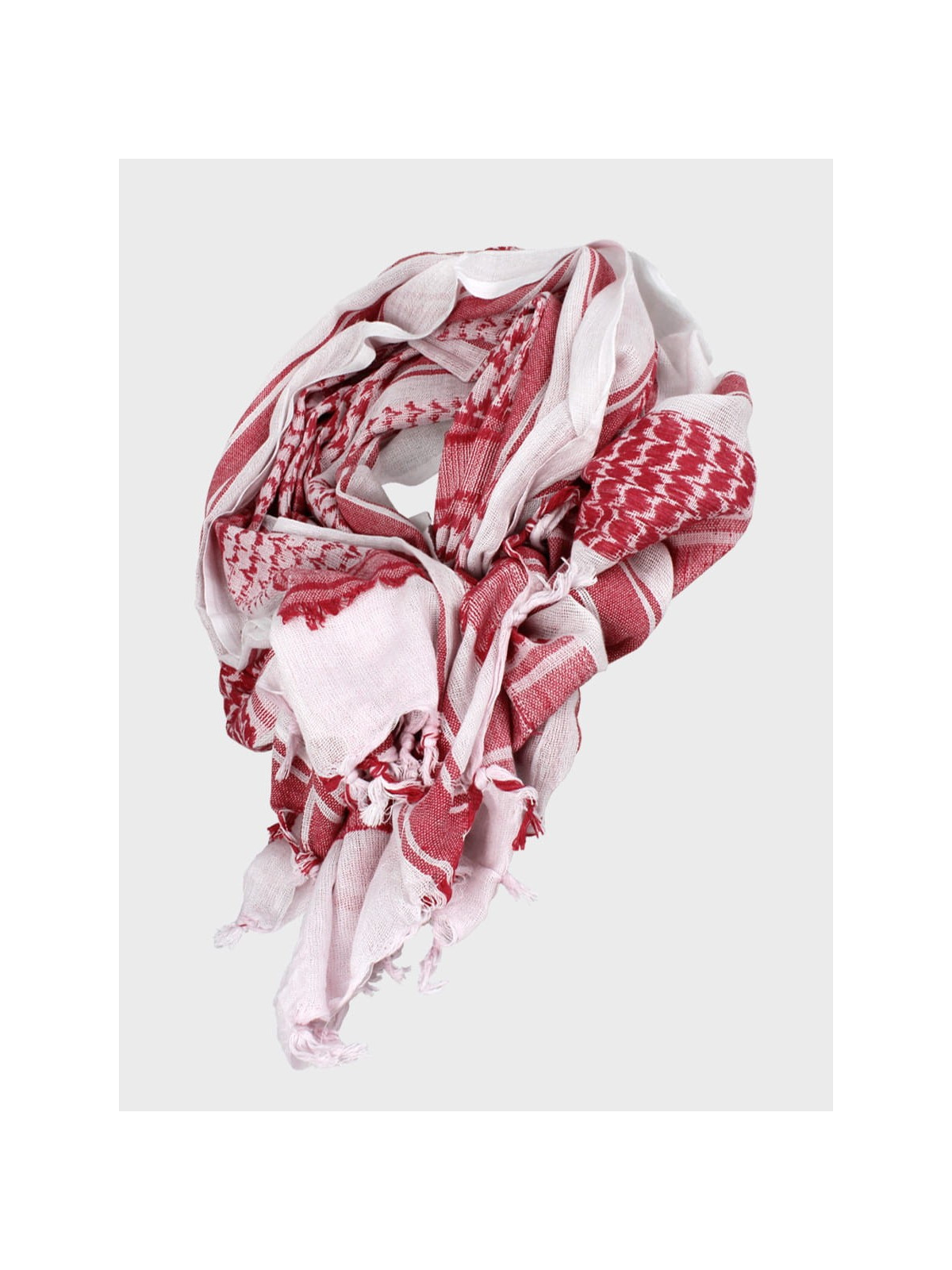 MFH Chusta Scarf Shemagh 110X110 cm Czerwono/Biała