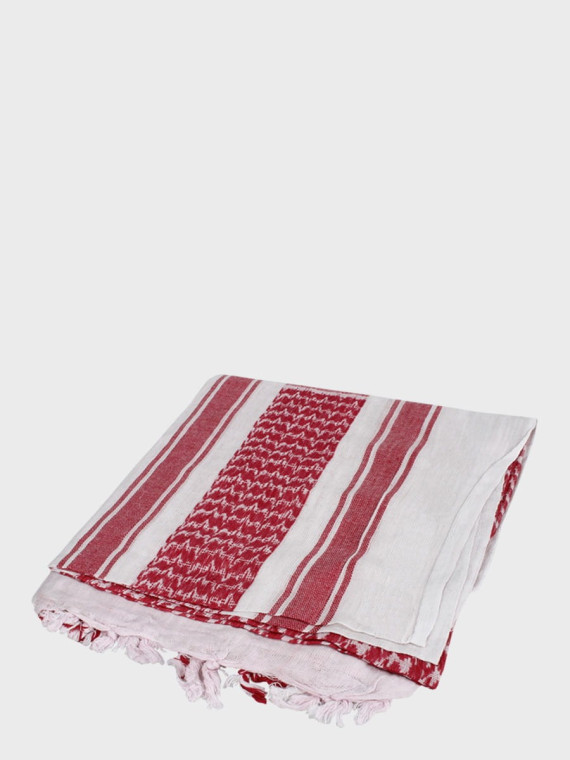 MFH Chusta Scarf Shemagh 110X110 cm Czerwono/Biała