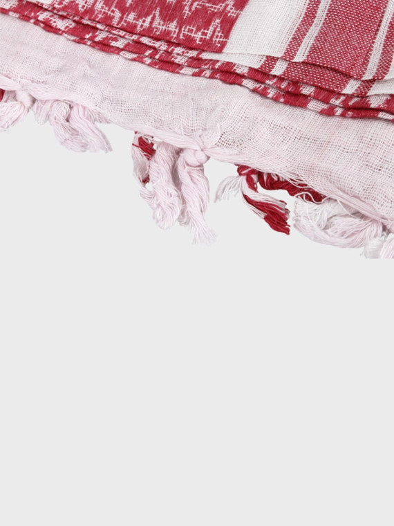 MFH Chusta Scarf Shemagh 110X110 cm Czerwono/Biała