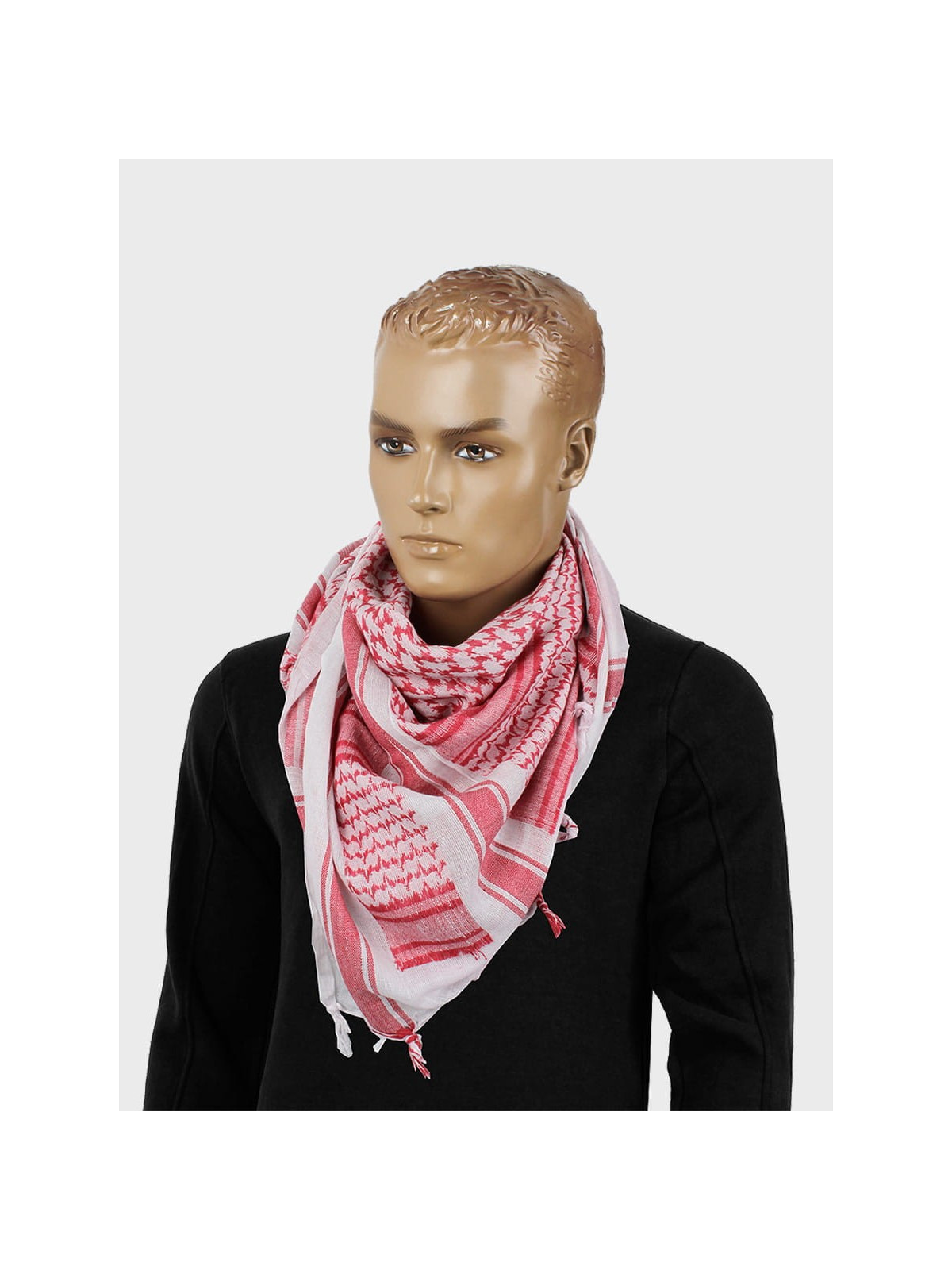 MFH Chusta Scarf Shemagh 110X110 cm Czerwono/Biała