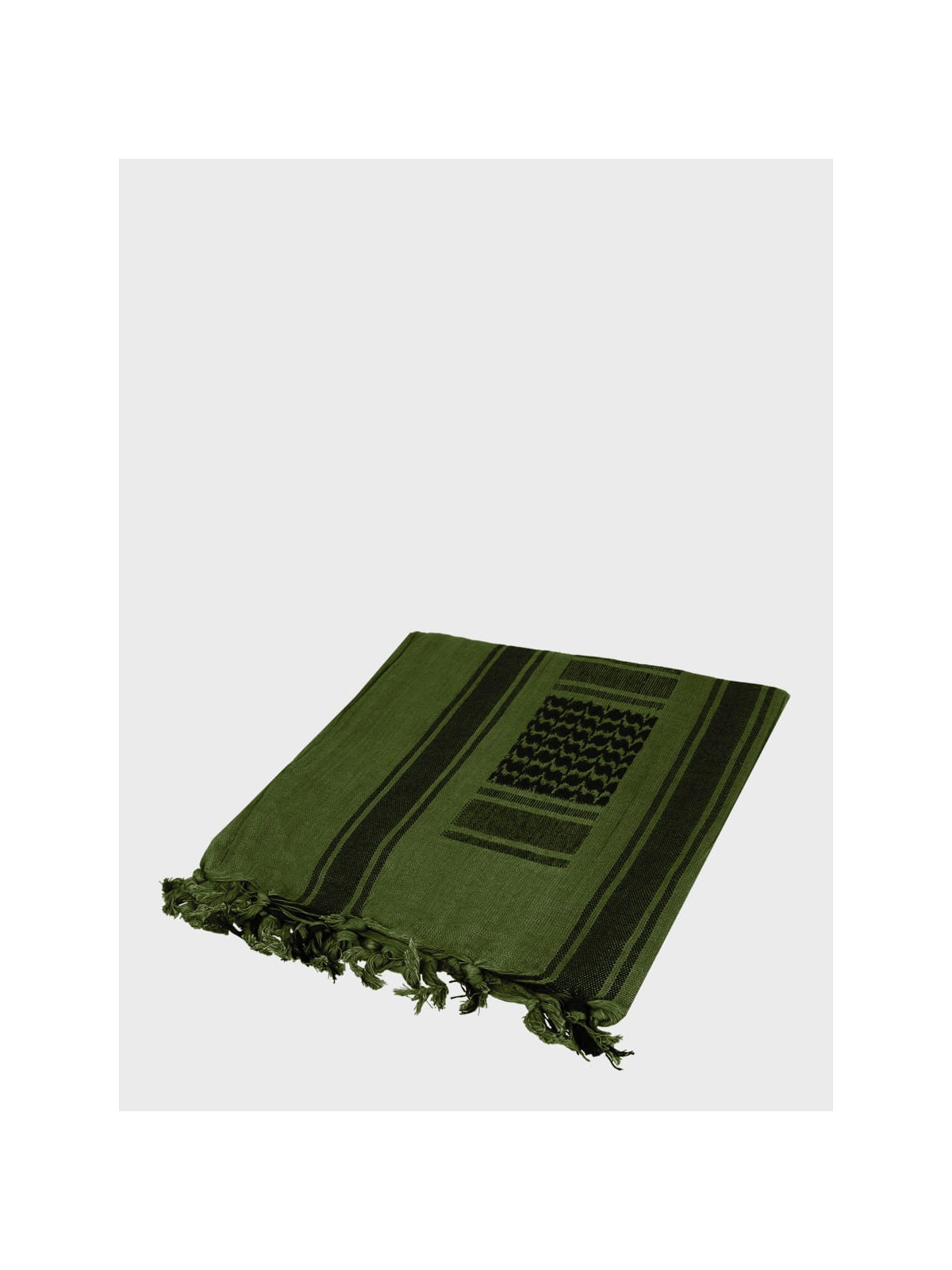 MFH Chusta Scarf Shemagh 110X110 cm Czarno/Zielona