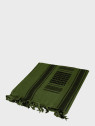 MFH Chusta Scarf Shemagh 110X110 cm Czarno/Zielona