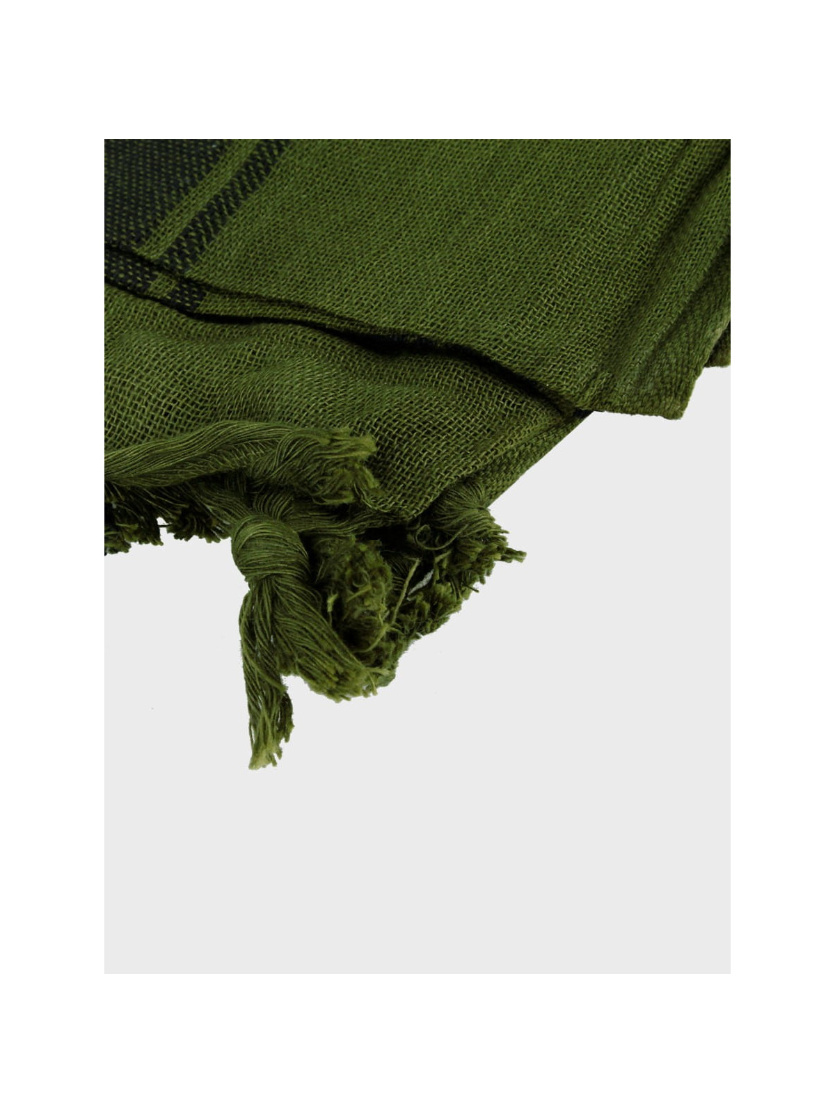 MFH Chusta Scarf Shemagh 110X110 cm Czarno/Zielona