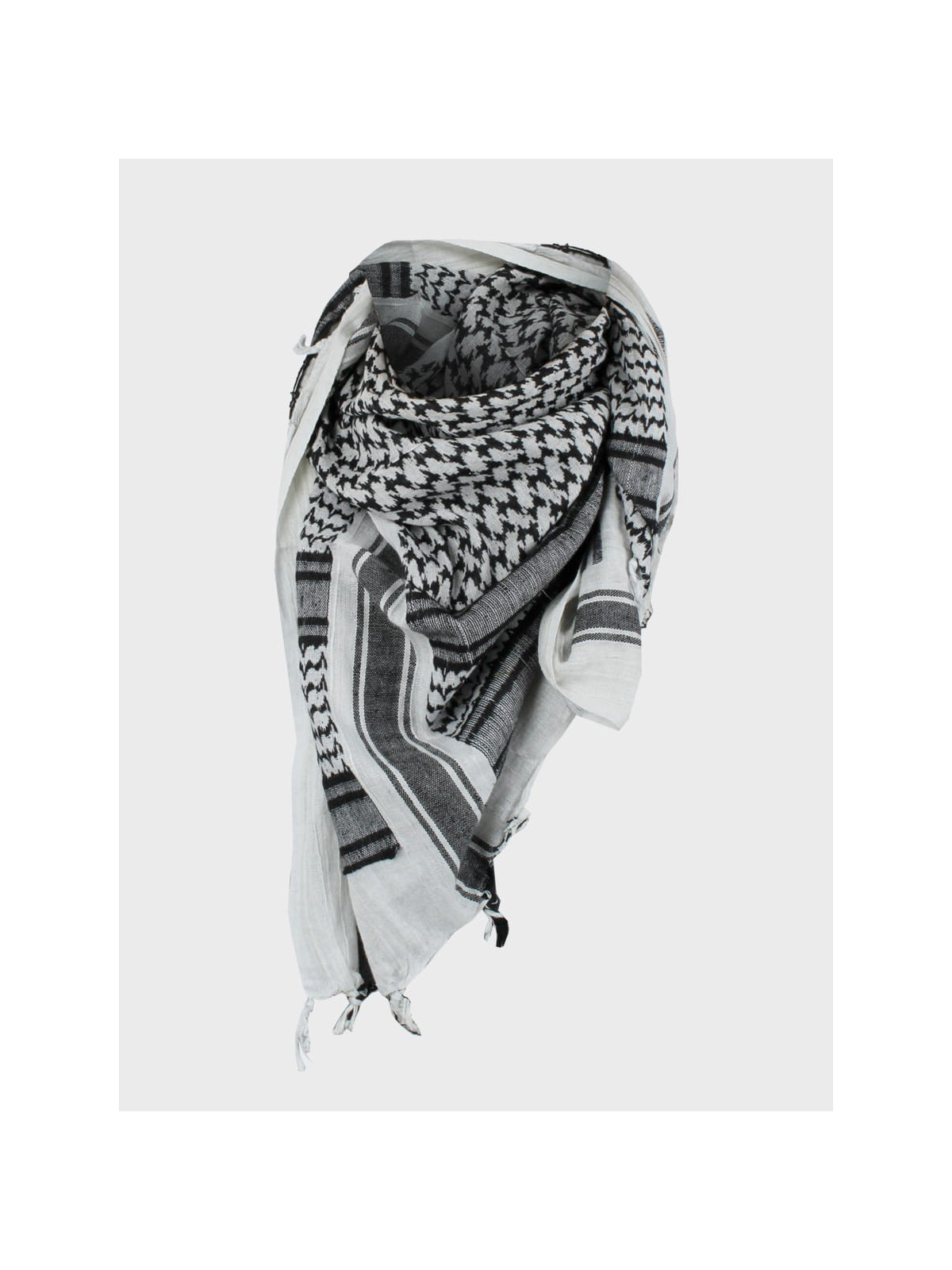 MFH Chusta Scarf Shemagh 110X110 cm Czarno/Biała