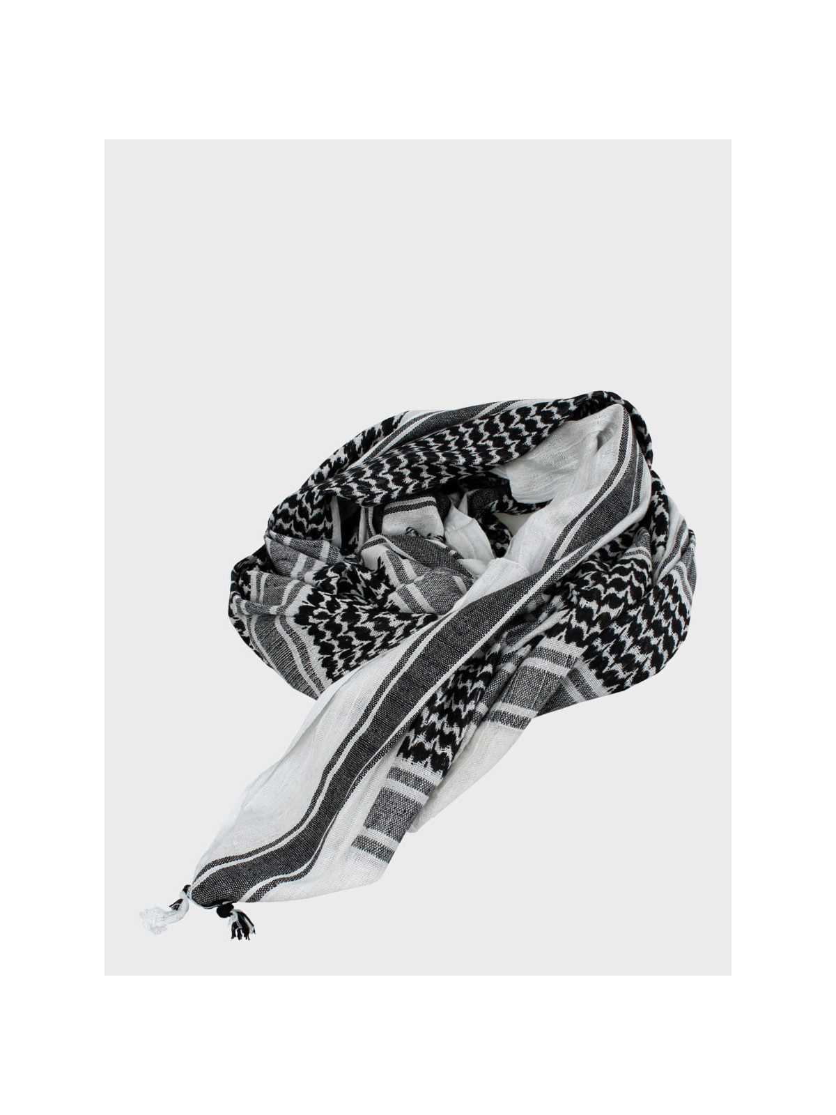 MFH Chusta Scarf Shemagh 110X110 cm Czarno/Biała