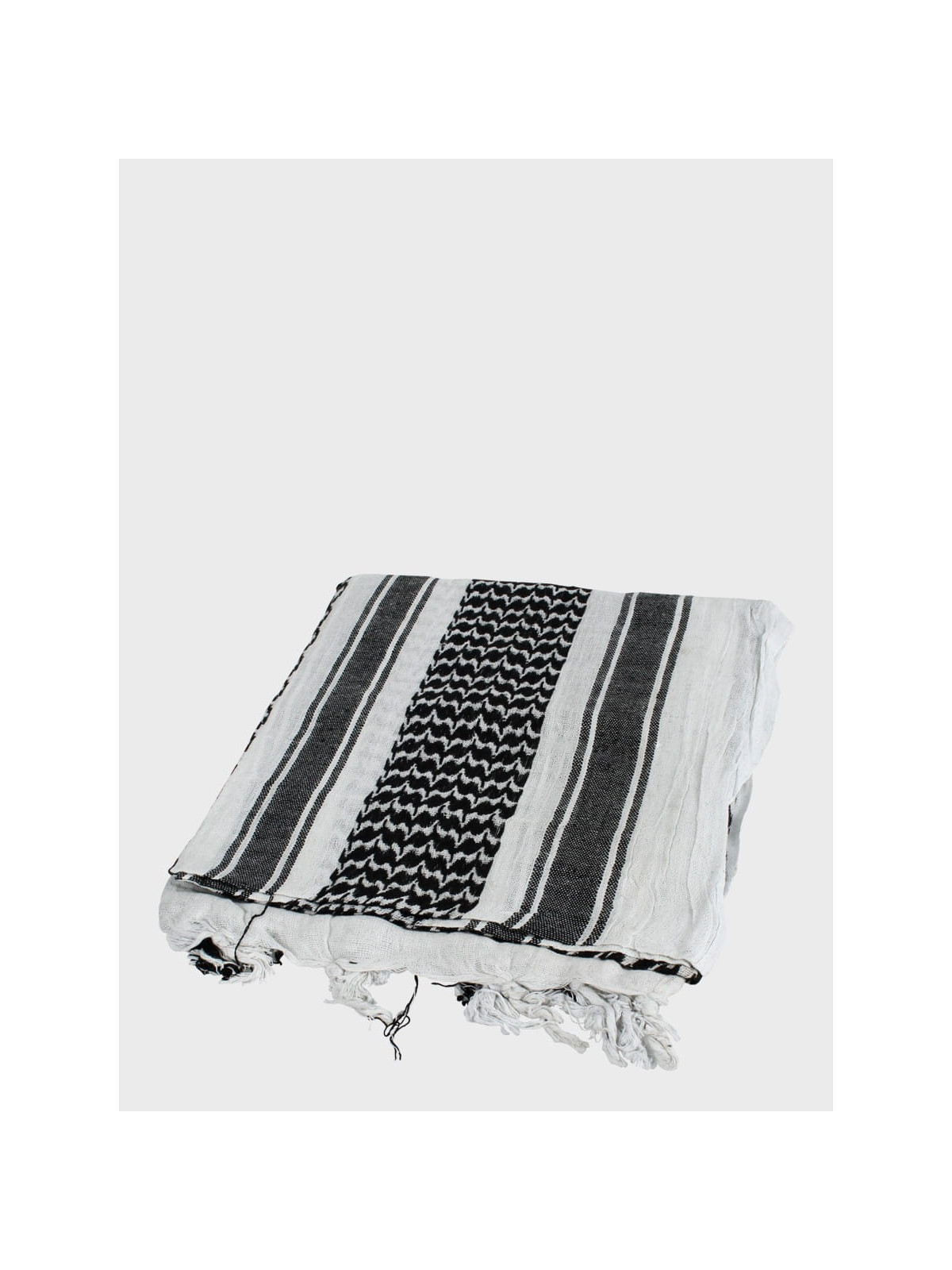 MFH Chusta Scarf Shemagh 110X110 cm Czarno/Biała