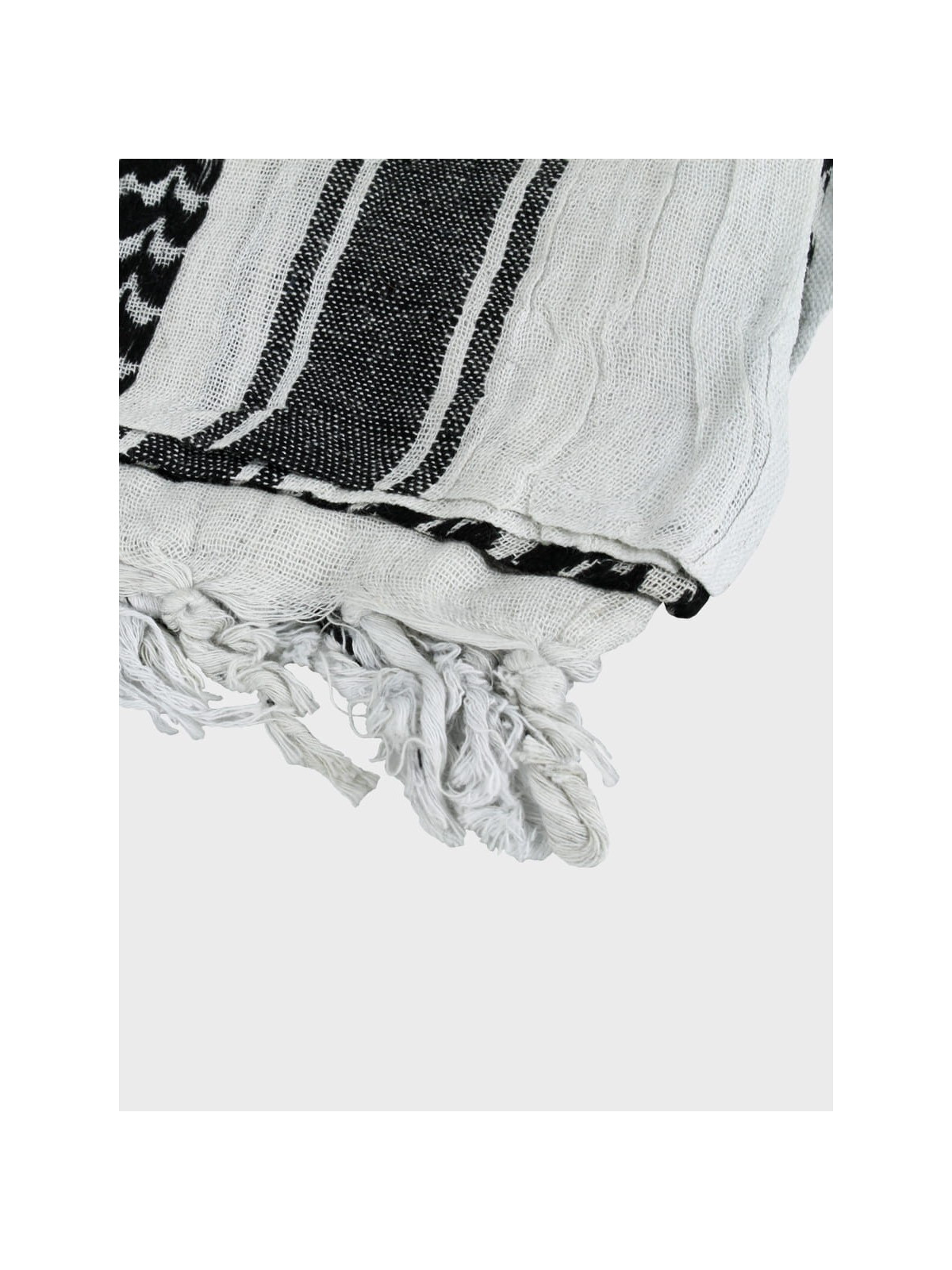MFH Chusta Scarf Shemagh 110X110 cm Czarno/Biała
