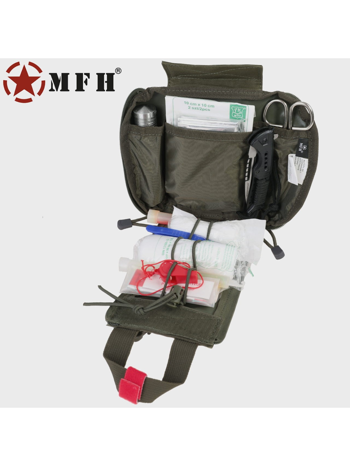 MFH APTECZKA ZRYWANA ZASOBNIK TRAUMA KIT OLIWKOWA